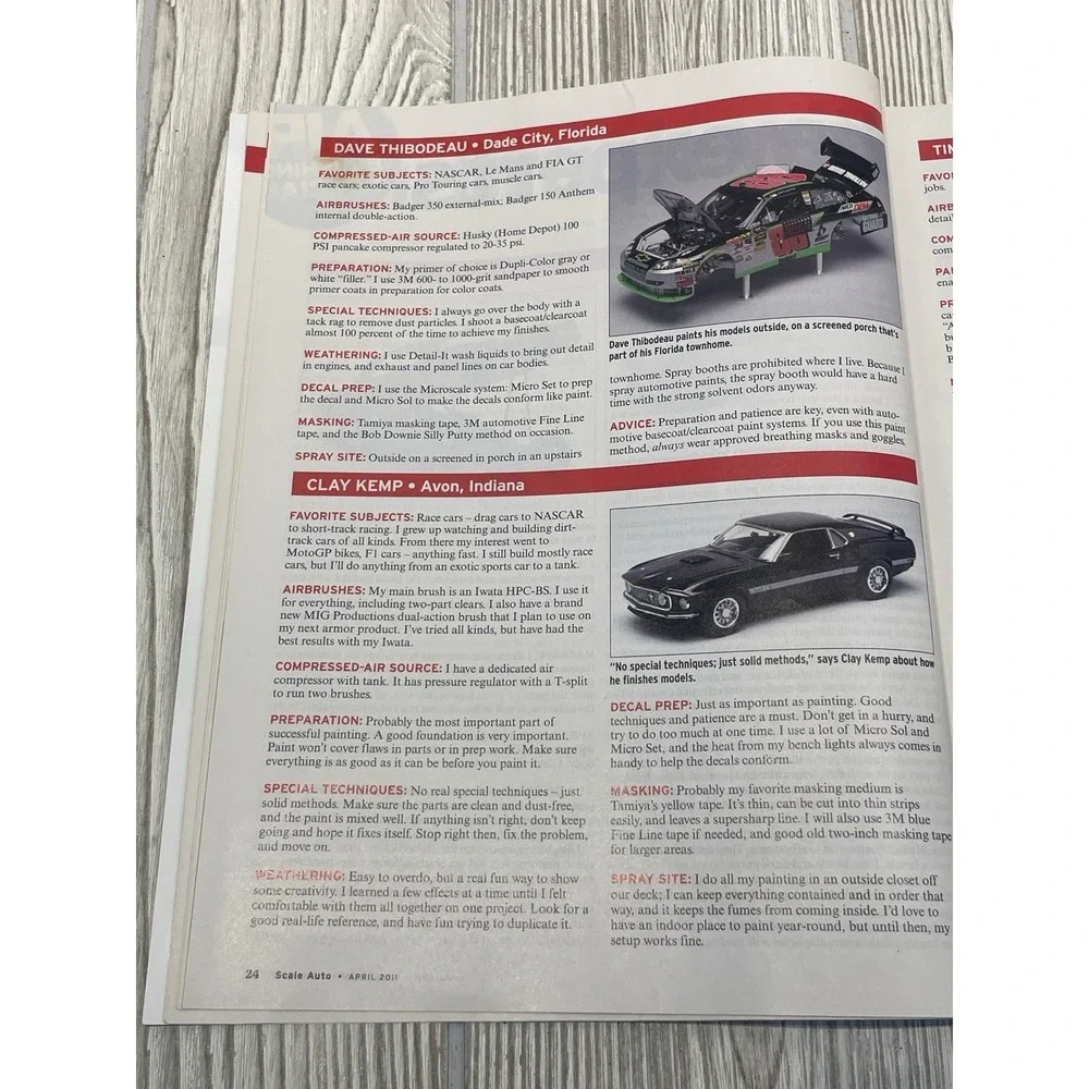 Scale Auto Magazine April 2011 Model Car Enthusiast Airbrushing Special